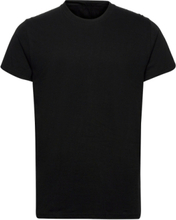 Regular Fit Round Neck T-Shirt Tops T-Kortærmet Skjorte Black Revolution