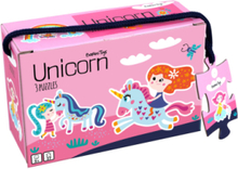 Little Bright S - 3 Puzzle - Unicorns Toys Puzzles And Games Puzzles Multi/mønstret Einhorn*Betinget Tilbud
