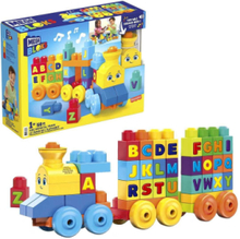 Bloks Abc Musical Train Toys Building Sets & Blocks Building Blocks Multi/patterned Mega