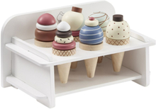 Ice Cream With Rack Bistro Toys Toy Kitchen & Accessories Toy Food & Cakes Multi/patterned Kid's Concept