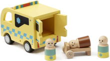 Ambulance Aiden Toys Playsets & Action Figures Wooden Figures Gul Kid's Concept*Betinget Tilbud