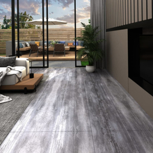 vidaXL Självhäftande PVC-golvplankor 5,21 m² 2 mm mattgrått trä