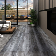 vidaXL Självhäftande PVC-golvplankor 5,21 m² 2 mm glansig grå