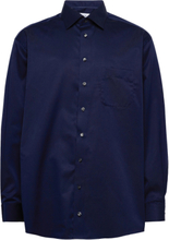 Classic Fit Business Signature Twill Shirt Skjorte Business Marineblå Eton*Betinget Tilbud