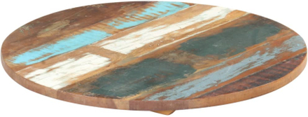 vidaXL Rund bordsskiva 40 cm 25-27 mm massivt återvunnet trä