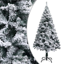 vidaXL Albero di Natale Artificiale Fiocchi di Neve Verde 150 cm PVC