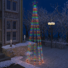 vidaXL Albero di Natale a Cono con 400 LED Colorati 100x360 cm