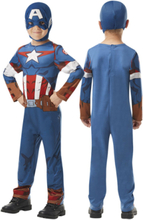 Costume Rubies Captain America L 128 Cl Toys Costumes & Accessories Character Costumes Multi/mønstret Captain America*Betinget Tilbud