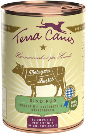 Terra Canis Metzgers Bestes 6 x 400 g - 6 x 400 g Rind Pur
