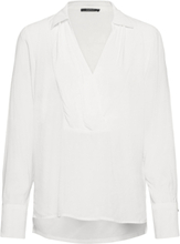 Women Blouses Woven Long Sleeve Bluse Langermet Hvit Esprit Collection*Betinget Tilbud