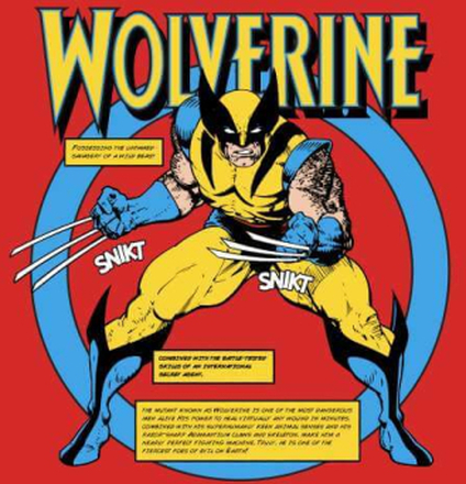 X-Men Wolverine Bio Hoodie - Red - M - Red