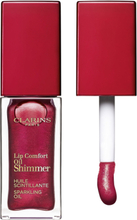 Lip Comfort Oil Shimmer Lipgloss Sminke Rød Clarins*Betinget Tilbud