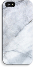iPhone 5 / 5S / SE Volledig Geprint Hoesje (Hard) (Glossy) - Witte marmer