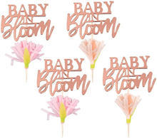 Partypicks Baby In Bloom Roséguld - 12-pack
