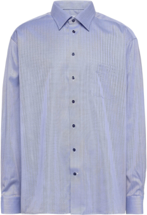 Classic Fit Business Casual Signature Twill Shirt Skjorte Business Blå Eton*Betinget Tilbud
