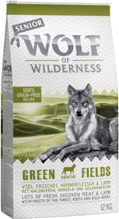 Wolf of Wilderness Senior "Green Fields" - Lamm - 12 kg