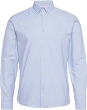 Oxford Superflex Shirt L/S Skjorte Business Blå Lindbergh*Betinget Tilbud