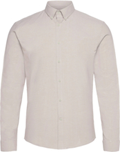 Oxford Superflex Shirt L/S Skjorte Business Grå Lindbergh*Betinget Tilbud