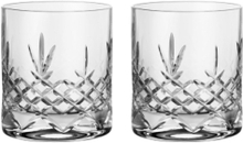 Crispy Lowball - 2 Pcs Home Tableware Glass Whiskey & Cognac Glass Nude Frederik Bagger