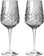 Crispy Dark Madame Hvidvinsglas Home Tableware Glass Wine Glass White Wine Glasses Grey Frederik Bagger