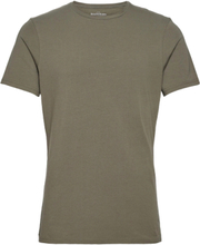 Crew-Neck T-Shirt T-shirts Short-sleeved Grønn Bread & Boxers*Betinget Tilbud