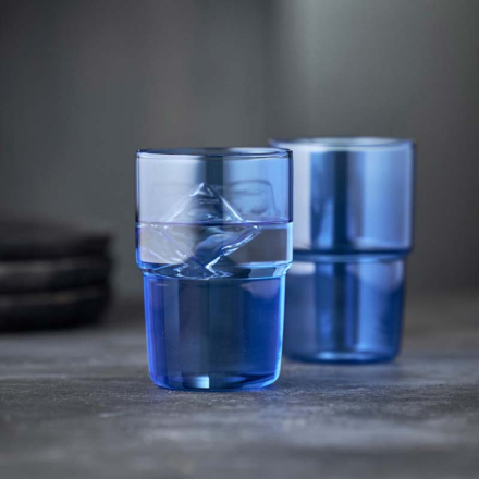 Torino Glas, Blå, 2-pack, 40 cl - Lyngby Glas
