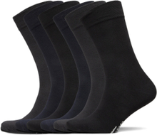 Socks 6-P, Bamboo Underwear Socks Regular Socks Black TOPECO