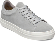 Slhdavid Chunky Clean Suede Trainer B Lave Sneakers Grå Selected Homme*Betinget Tilbud