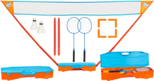 Get & Go Badmintonsett blå og oransje