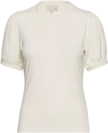 Johanna T-Shirt T-shirts & Tops Short-sleeved Hvit Minus*Betinget Tilbud