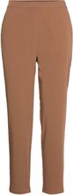 Objcecilie New Mw 7/8 Pants Bottoms Trousers Straight Leg Brown Object
