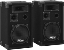 vidaXL Profesjonelle passive Hifi-høyttalere 2 stk 800 W svart