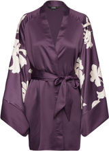 Kimono Satin Isla Flower Lingerie Kimonos Purple Hunkemöller
