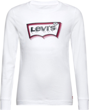 Levi's® Glow Effect Batwing Long Sleeve Tee Tops T-shirts Long-sleeved T-Skjorte White Levi's