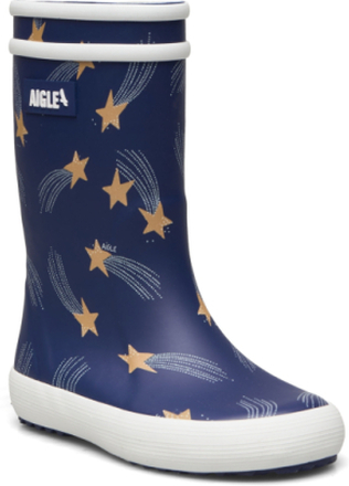 Ai Lolly Pop Play3 Starship Shoes Rubberboots High Rubberboots Unlined Rubberboots Blå Aigle*Betinget Tilbud
