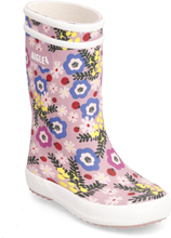 Ai Lolly Pop Play2 Flower Po Shoes Rubberboots High Rubberboots Pink Aigle