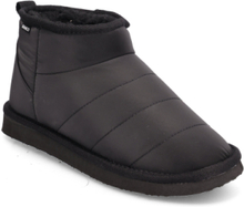 Biasnow Quilted Ankle Boot Nylon Shoes Wintershoes Black Bianco