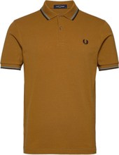 Twin Tipped Fp Shirt Polos Short-sleeved Brun Fred Perry*Betinget Tilbud