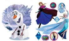 Disney muursticker Frozen Elsa, Anna en Olaf 2 stickervellen