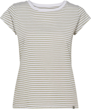 Organic Favorite Stripe Teasy T-shirts & Tops Short-sleeved Kakigrønn Mads Nørgaard*Betinget Tilbud