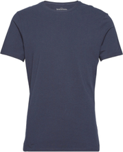 Crew-Neck T-Shirt T-shirts Short-sleeved Blå Bread & Boxers*Betinget Tilbud