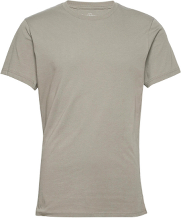 Crew-Neck Cotton T-shirts Short-sleeved Grå Bread & Boxers*Betinget Tilbud
