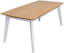 Sarek matbord 120x75 cm - Vit / Ekbets