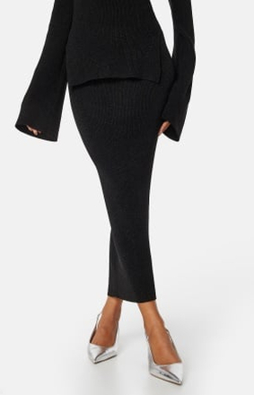 Madeleine Bitici X Bubbleroom Madeleine Sparkling Knitted Skirt Black 3XL