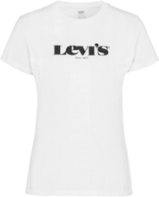 The Perfect Tee New Logo Ii Wh T-shirts & Tops Short-sleeved Hvit LEVI´S Women*Betinget Tilbud