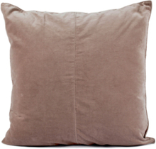 C/C 50X50 Dusty Pink Velvet Home Textiles Cushions & Blankets Cushion Covers Rosa Ceannis*Betinget Tilbud