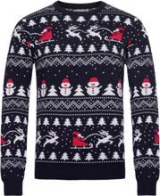The Stylish Christmas Jumper Pullover Marineblå Christmas Sweats*Betinget Tilbud