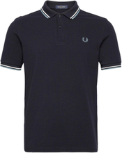 Twin Tipped Fp Shirt Polos Short-sleeved Blå Fred Perry*Betinget Tilbud