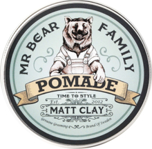 Pomade - Matt Clay Beauty Men Beard & Mustache Beard Wax & Beardbalm Nude Mr Bear Family