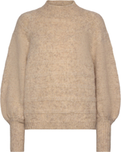 "Onlcelina Life Ls High Pullover Knt Noos Tops Knitwear Jumpers Beige ONLY"
